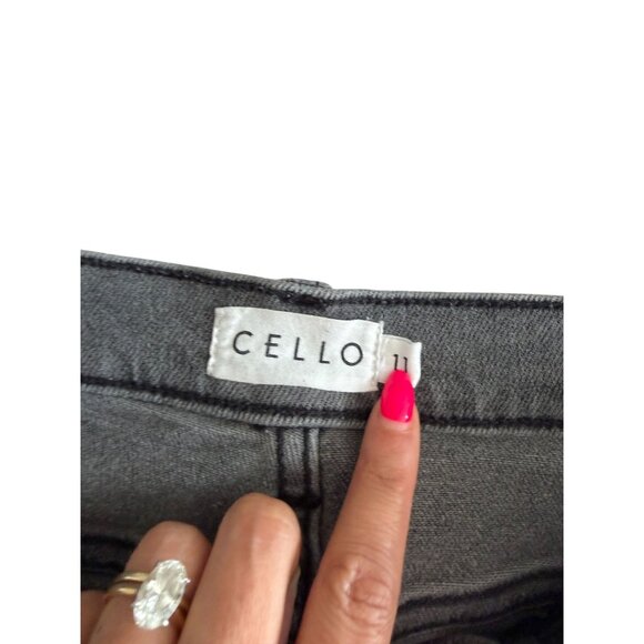 CELLO Gray Midrise Straight Leg Jeans Size 11 - Picture 5 of 6